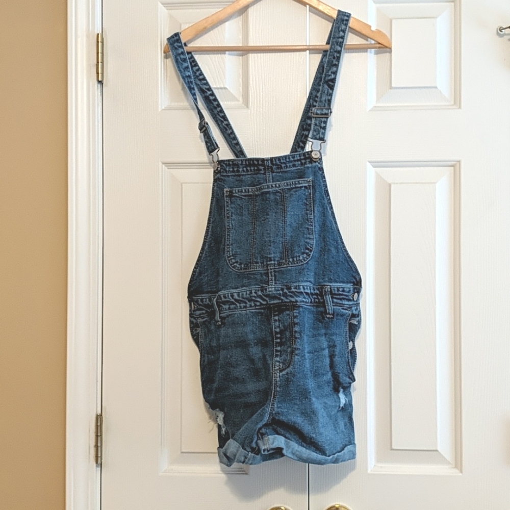 Maternity Denim Overalls